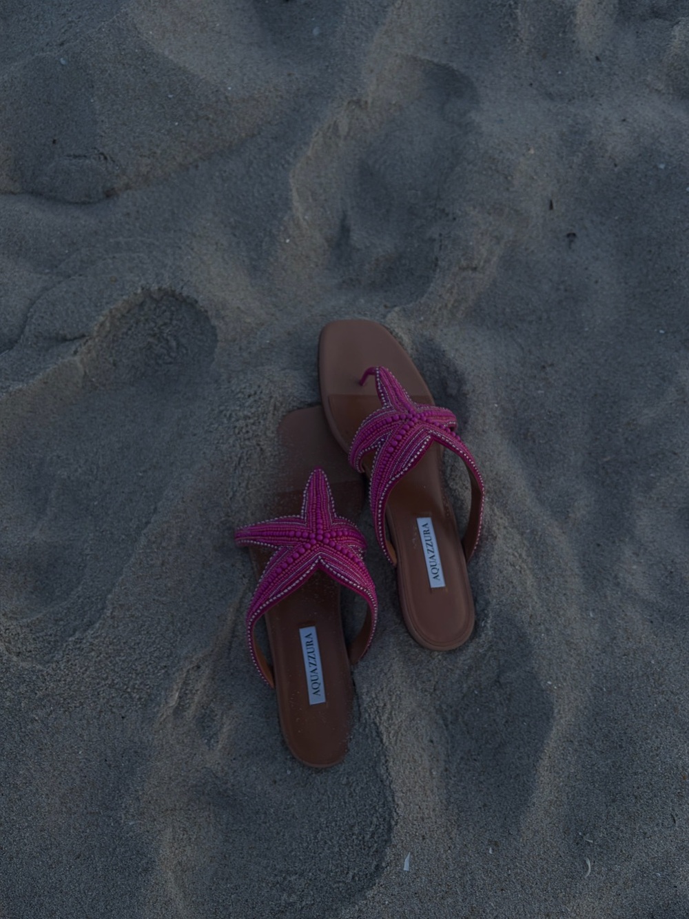 Aquazzura Reef Star embellished leather sandals